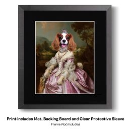 Miss Charlotte, the Cavelier King Charles Spaniel art print