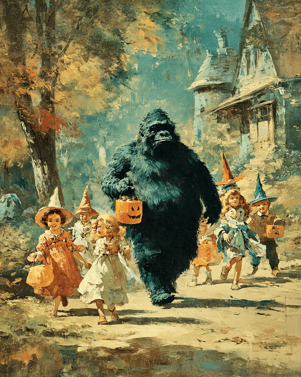 Bigfoot on Halloween