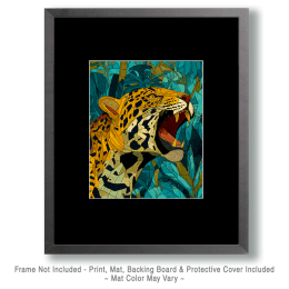 Roaring Jaguar Art