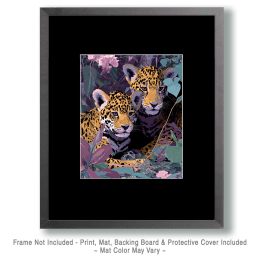 Lavender Jaguar Cubs Art