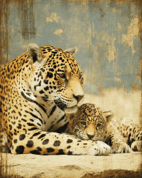 Jaguar with Cub