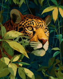 Jaguar In Bush