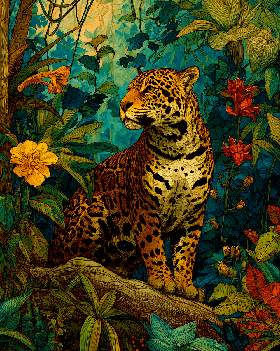 Jaguar Jungle Still-Life