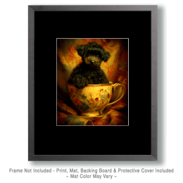 Poodle Puppy Art