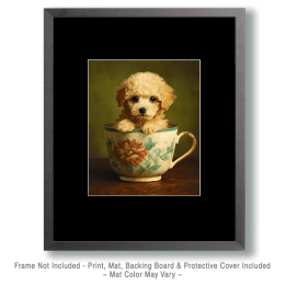 Lil Poodle Puppy Art