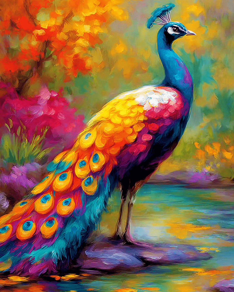 Stylized Peacock