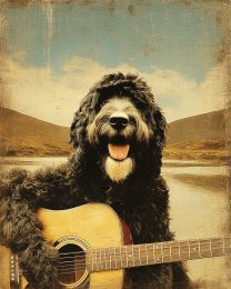 Portie Playing Guitar