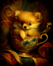 Cute Pomeranian Puppy