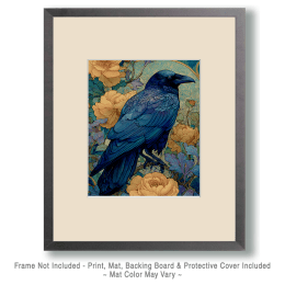 Old Nouveau Raven Art