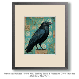 Old Folk Art Raven Art