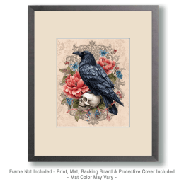 Raven & Skull Floral