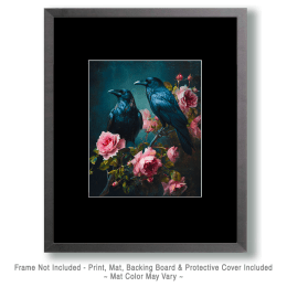 Ravens & Roses Still-Life Art