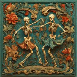 Dancing Skeleton Couple