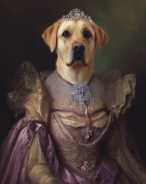 Duchess Giselle, the Golden Labrador Retriever art print
