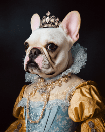 Princess Fiona, the French Bulldog art print