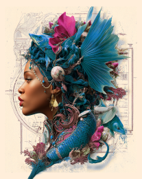 Maximalist Mermaid Thalas Art Printsa