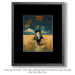 Backward Bullrider Art