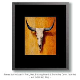 Longhorn Skull Art
