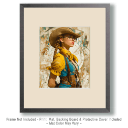 Cowgirl Brainiac Art