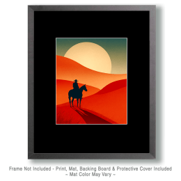 Sand Dune Cowboy Art