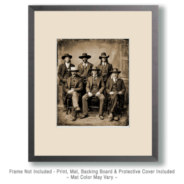 Vintage Old West Gang Art