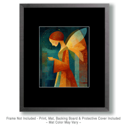 Abstract Angel Having Tea Art