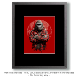 Buffalo Plaid Bigfoot Art