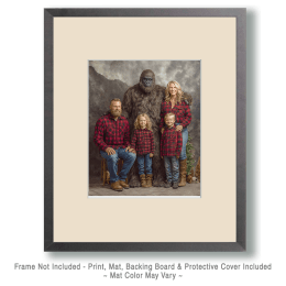 Our Family Photo with Bigfoot