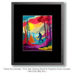 Surreal Bigfoot Walking Art