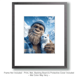 Bigfoot Kitten Selfie Art