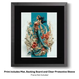 Maximalist Mermaid Calypso Art Print
