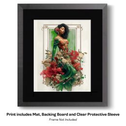Maximalist Mermaid Tethys Art Print