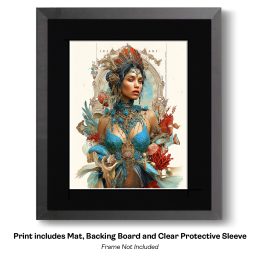 Maximalist Mermaid Melusine Art Print
