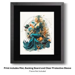 Maximalist Mermaid Sybil Art Print