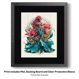 Maximalist Mermaid Kai Art Print