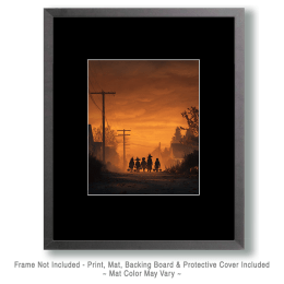 Trick or Treaters Heading home Art