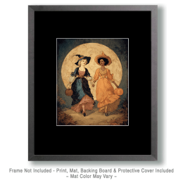 Two Happy Witches Art