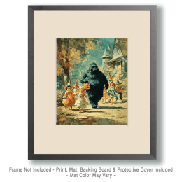 Bigfoot on Halloween Art