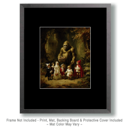 Vintage Bigfoot Halloween Art