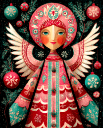 Pink Christmas Angel