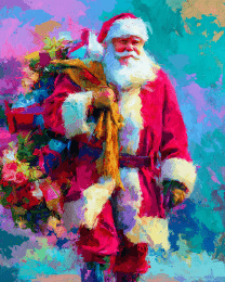 Impressionist Santa Claus