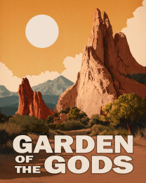 Minimalist Garden of the Gods