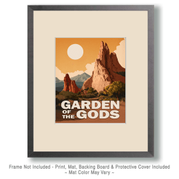 Minimalist Garden of the Gods Art