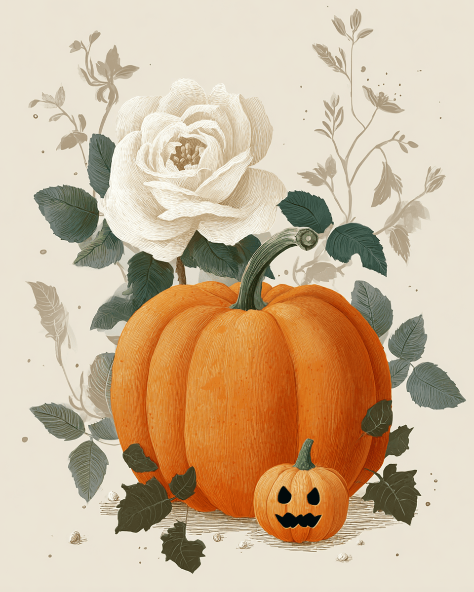 Pumpkin and Rose