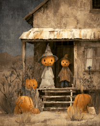 Pumpkinhead Country Couple