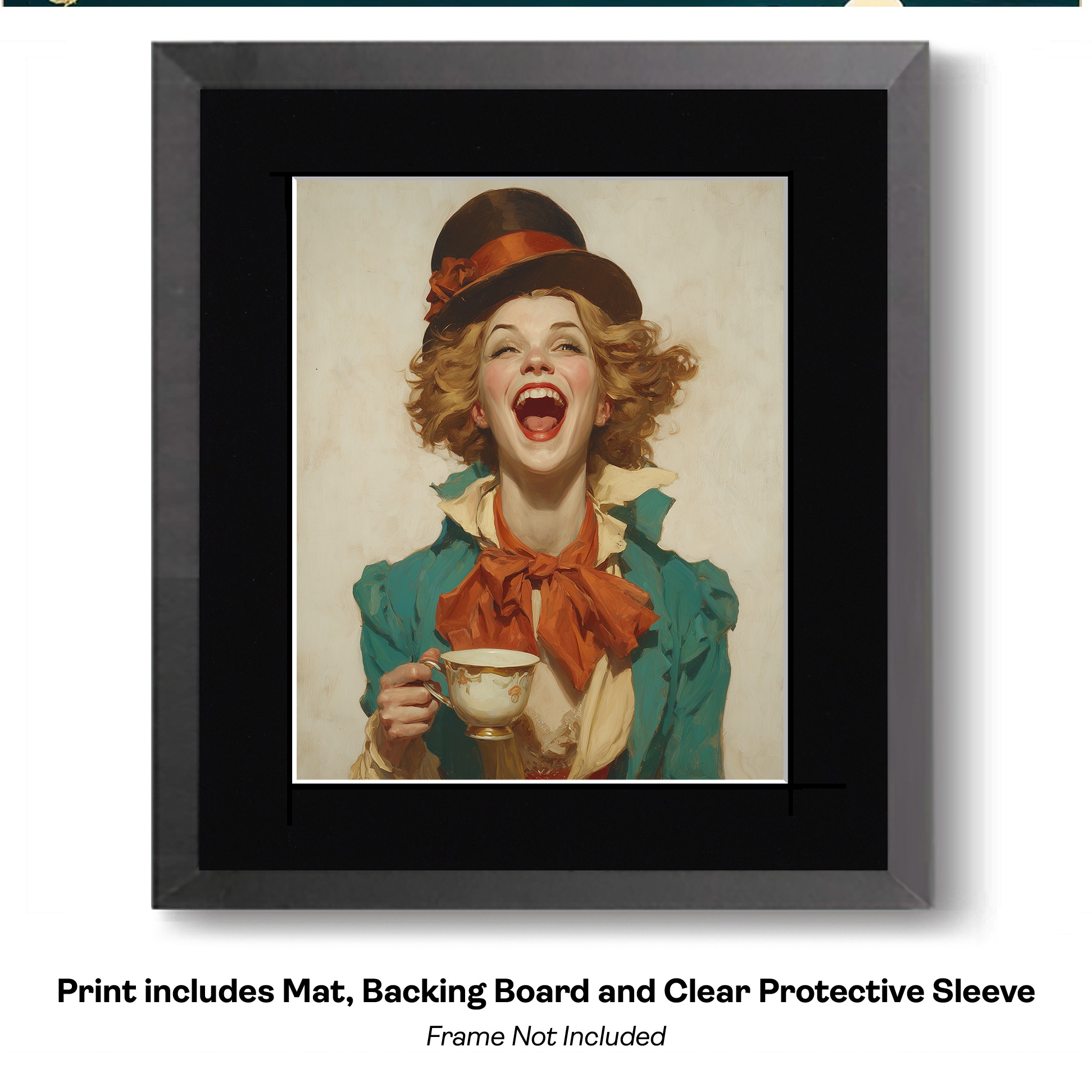 Mad Hatter Mimi Portrait art print