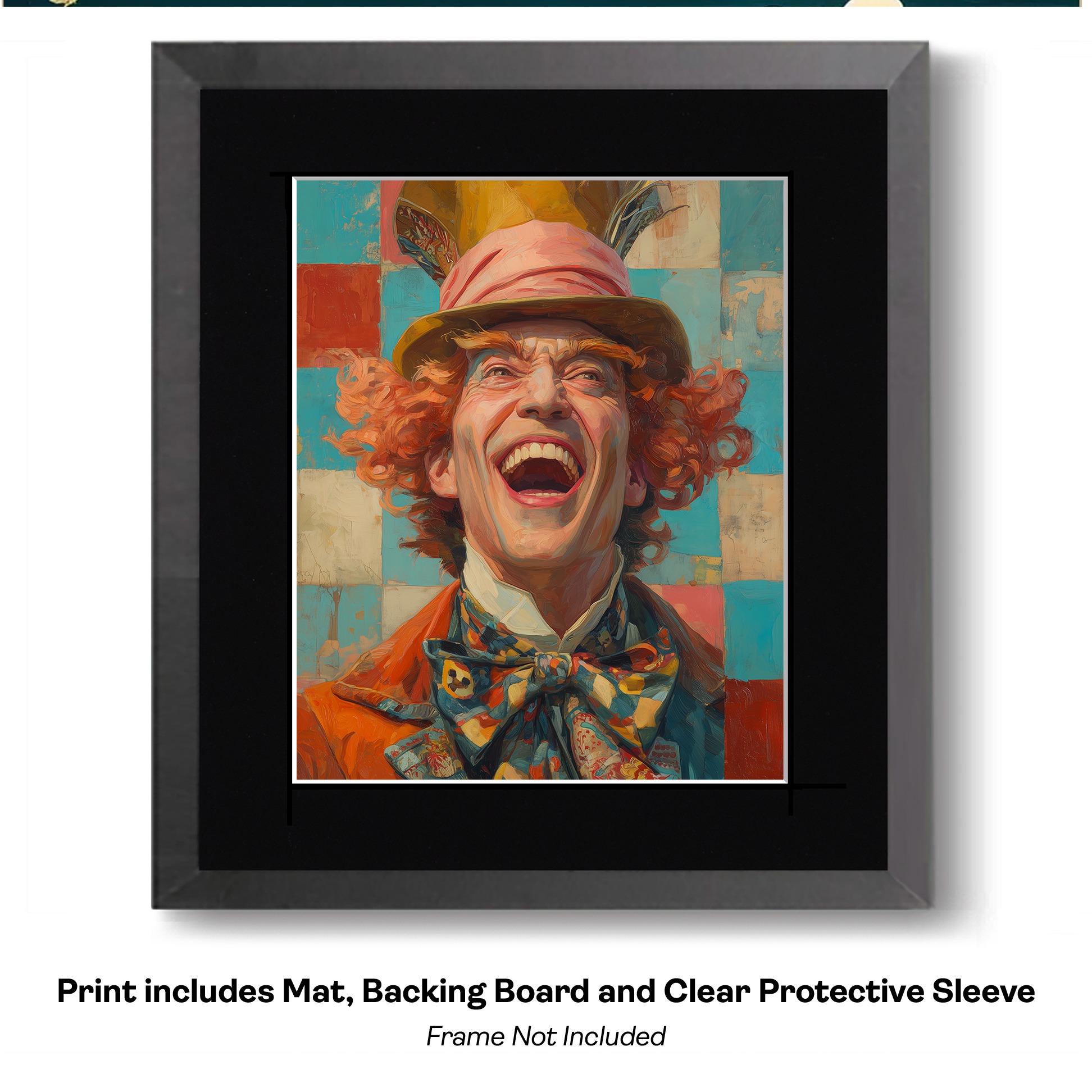Mad Hatter Has a Checkered Past art print