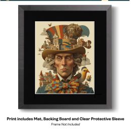 Mad Hatter Has a Lot on His Mind art print