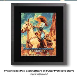 Grand Canyon Cowgirl art print