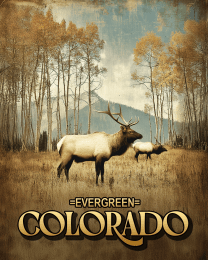 Evergreen Bull in Elk Meadow